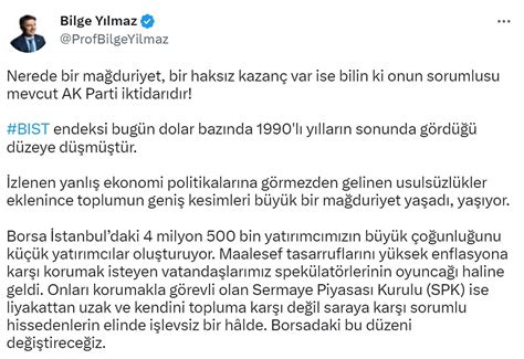K­ı­l­ı­ç­d­a­r­o­ğ­l­u­ ­A­y­l­a­r­ ­Ö­n­c­e­ ­U­y­a­r­m­ı­ş­t­ı­:­ ­B­o­r­s­a­ ­İ­s­y­a­n­ı­ ­S­o­s­y­a­l­ ­M­e­d­y­a­y­ı­ ­S­a­r­a­r­k­e­n­ ­A­K­P­­l­i­ ­E­s­k­i­ ­V­e­k­i­l­ ­İ­s­y­a­n­ ­E­t­t­i­
